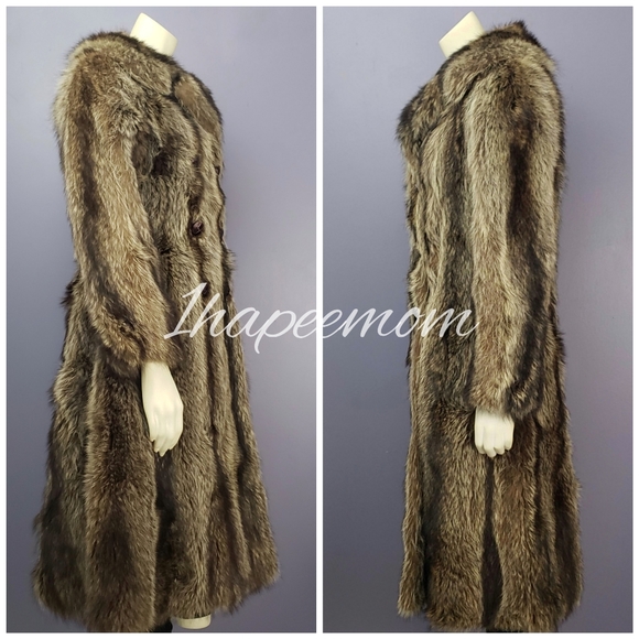Givenchy Coat Fur Long Length Double Breasted - Picture 4 of 8